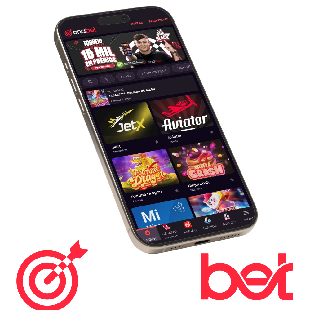 Acesse o OnaBet mais rapidamente com a função PWA no seu smartphone.